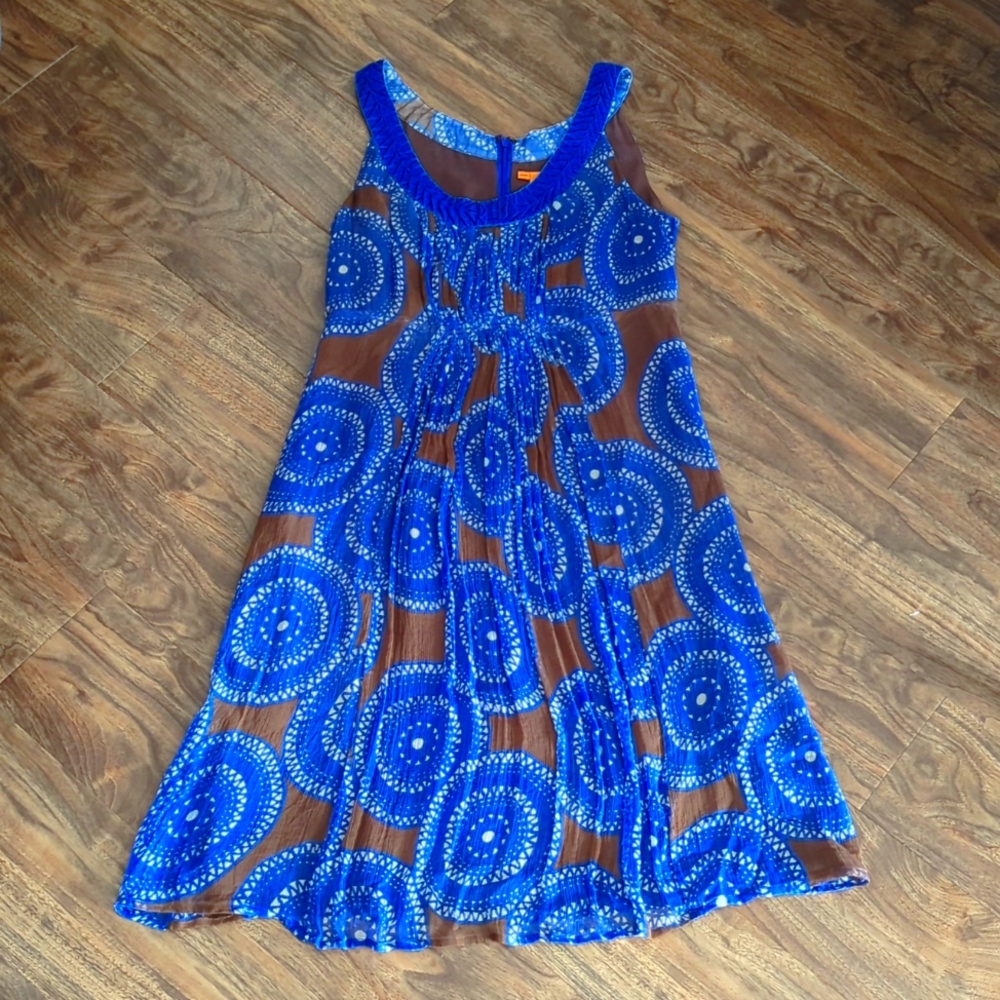 Tory Burch 100% Silk Sleeveless Dress